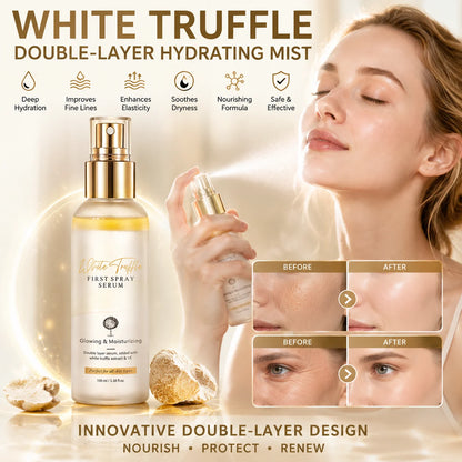 ✨ White Truffle Double-Layer Hydrating MistHE——Korean Glass Skin Starts With One Spray 💧🤍