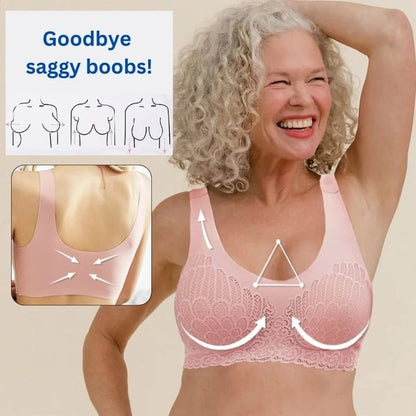 Latex 4.0 Graceful Anti saggy Breathable Lace Bra