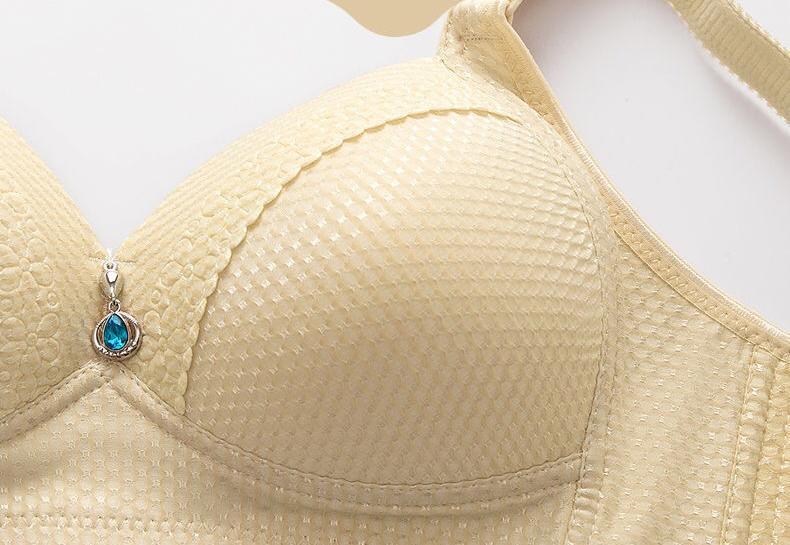 2025 WOMEN BACK BUCKLE COTTON BRAS WIRE FREE PLUS SIZE SHOULDER STRAPS BRASIERES COMFORT