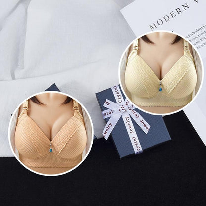 2025 WOMEN BACK BUCKLE COTTON BRAS WIRE FREE PLUS SIZE SHOULDER STRAPS BRASIERES COMFORT