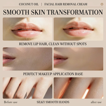 🥥 Painless hair removal, gently inhibits hair growth: Coconut hair removal cream