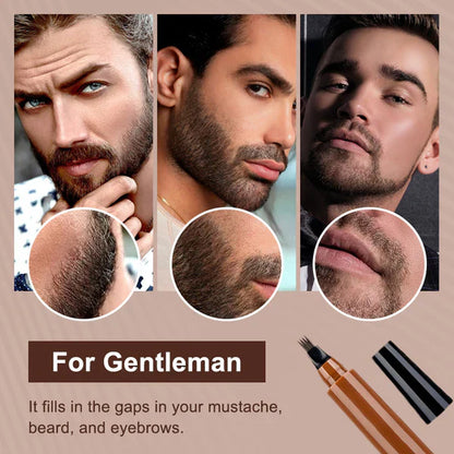 🔥Buy 1 Get 1 Free🔥Waterproof Four-tip Beard and Eyebrow Pen