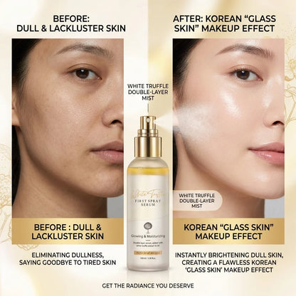 ✨ White Truffle Double-Layer Hydrating MistHE——Korean Glass Skin Starts With One Spray 💧🤍