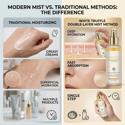 ✨ White Truffle Double-Layer Hydrating MistHE——Korean Glass Skin Starts With One Spray 💧🤍