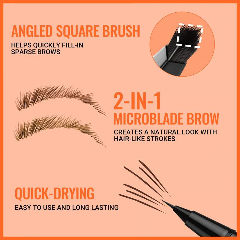 🎁Buy 1 Get 1 Free🔥 4D Brow Pen – For Natural, All-Day Eyebrow & Eyeliner Perfection! 💁‍♀
