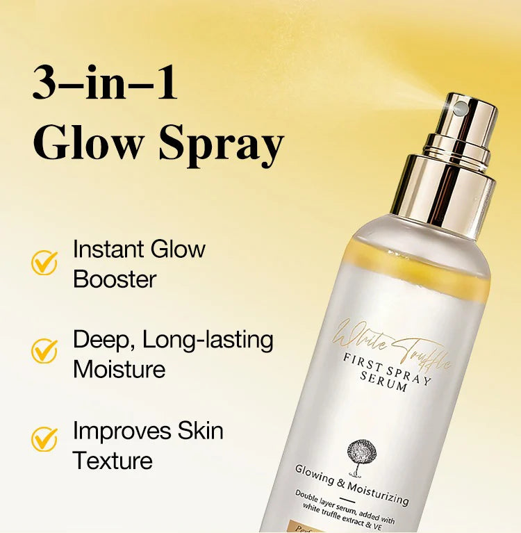 ✨ White Truffle Double-Layer Hydrating MistHE——Korean Glass Skin Starts With One Spray 💧🤍