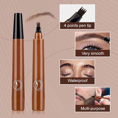 🔥Buy 1 Get 1 Free🔥Waterproof Four-tip Beard and Eyebrow Pen