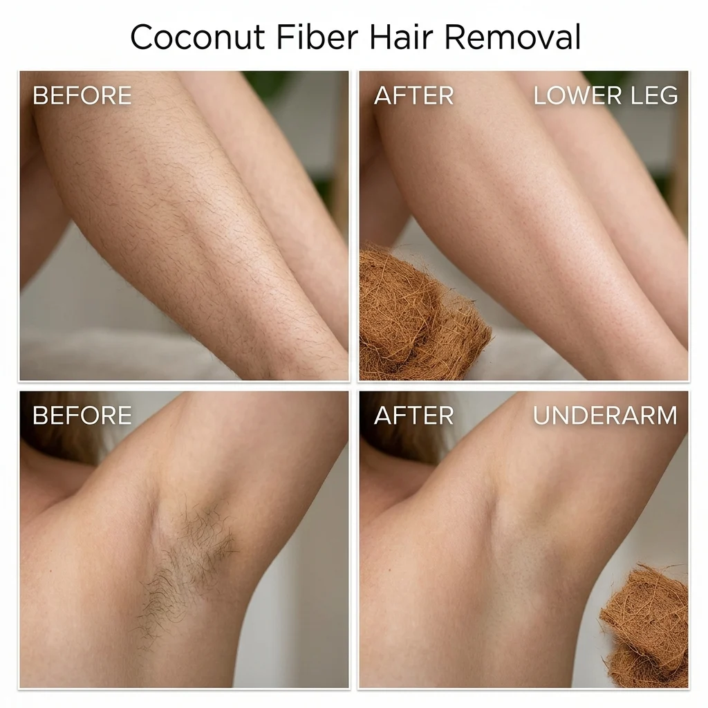 🥥 Painless hair removal, gently inhibits hair growth: Coconut hair removal cream
