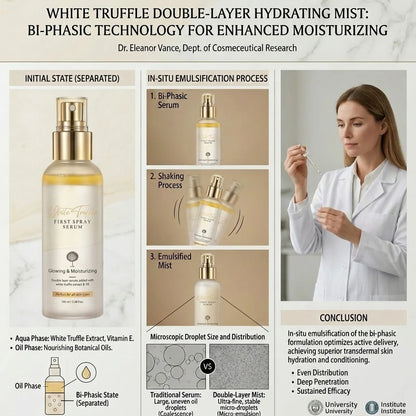 ✨ White Truffle Double-Layer Hydrating MistHE——Korean Glass Skin Starts With One Spray 💧🤍