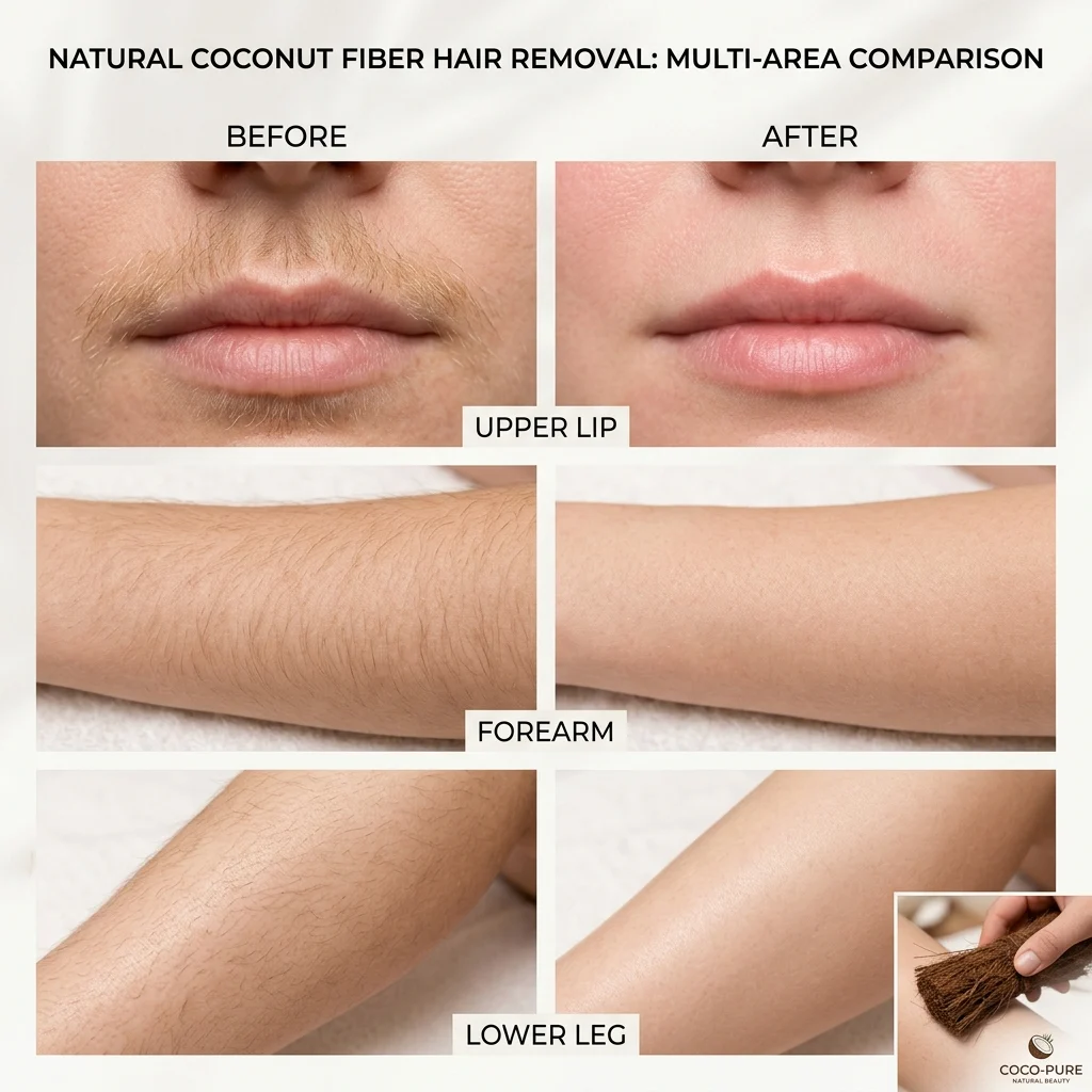 🥥 Painless hair removal, gently inhibits hair growth: Coconut hair removal cream