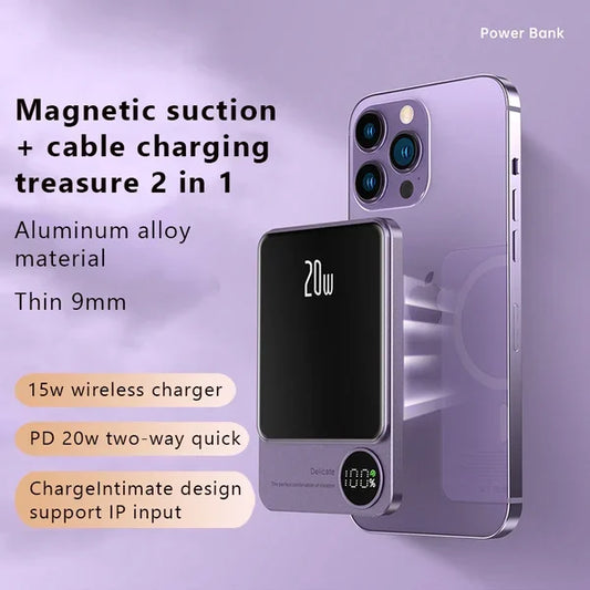 (🔥 Early Mother's Day Sale - 49% OFF)-Macsafe Powerbank Magnetic-(Buy 10000mAh save more)